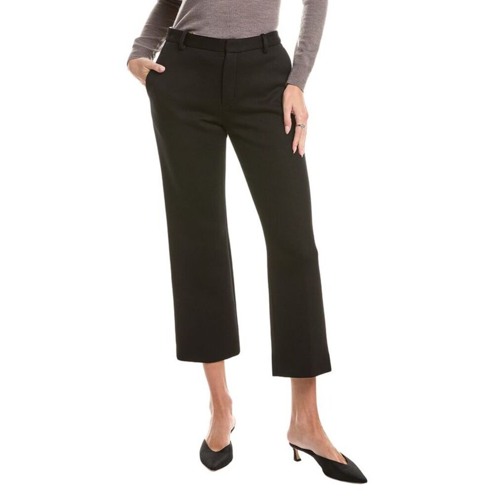 Proenza Schouler Womens Ismene Wool-Blend Pant, Black